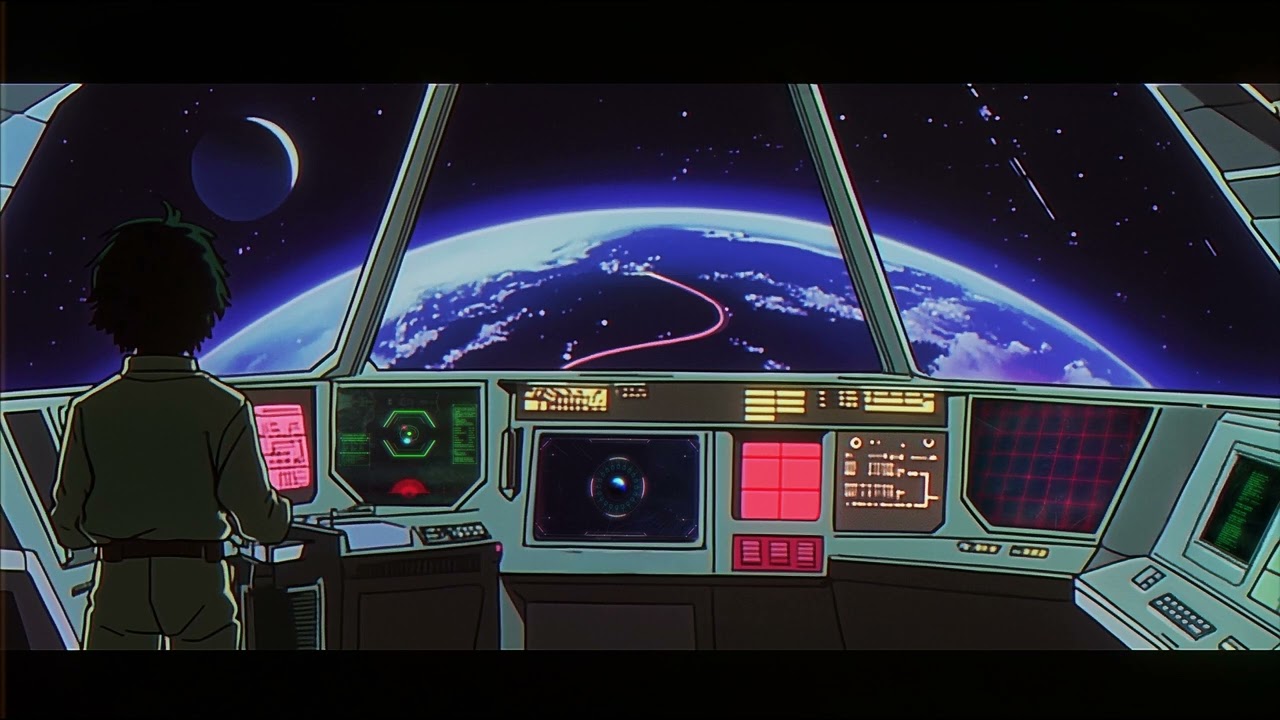 Voyager&rsquo;s Edge &ndash; 90&rsquo;s Anime Spaceship Ambience | Ambient Music and Sounds | 🌌🚀 Cosmic Dreams ✨🎶