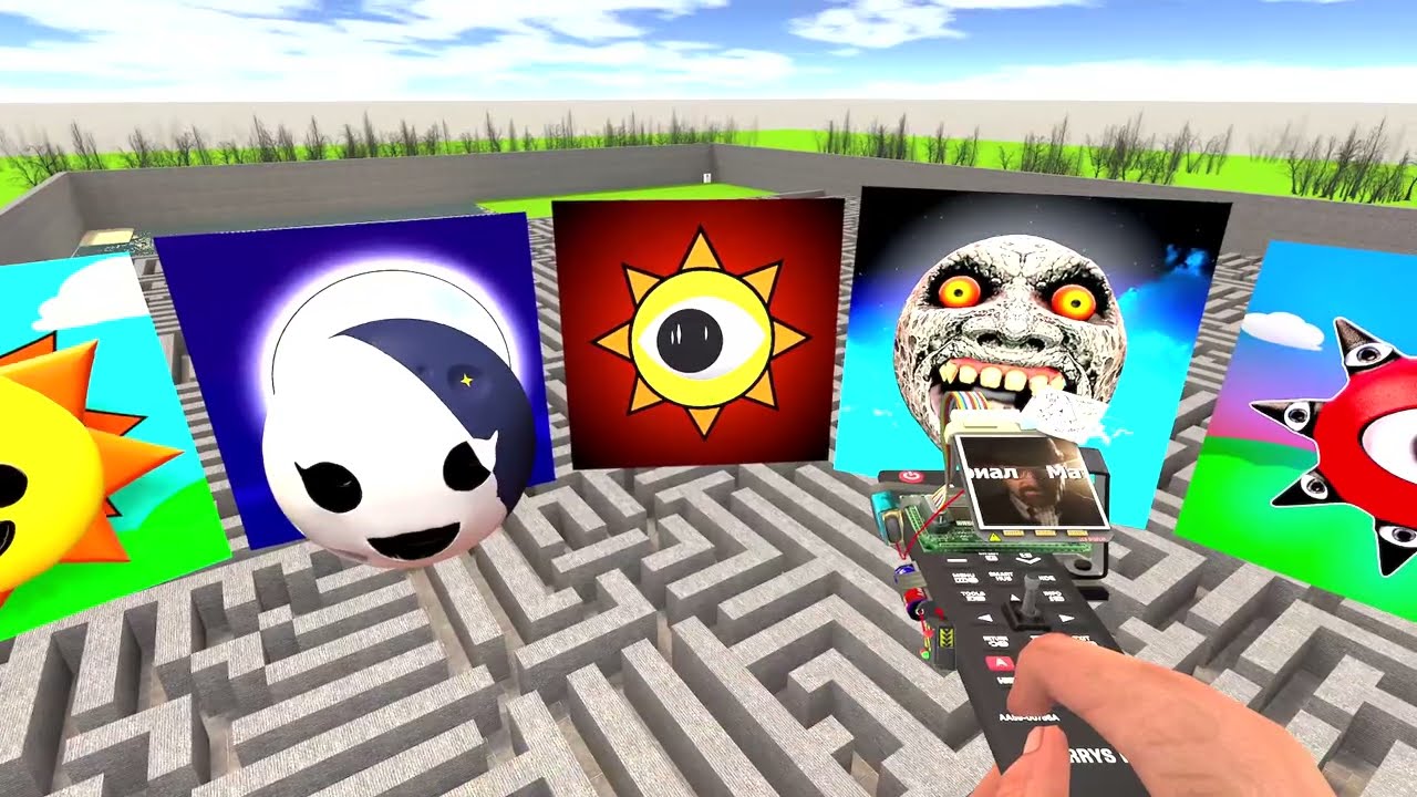 Sprunki Incredibox Mr Sun & Mr Tree Family Big Maze Gmod EP 6