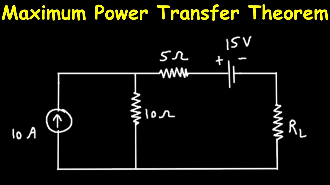 Maximum Power Transfer Theorem Solved Example Problem
