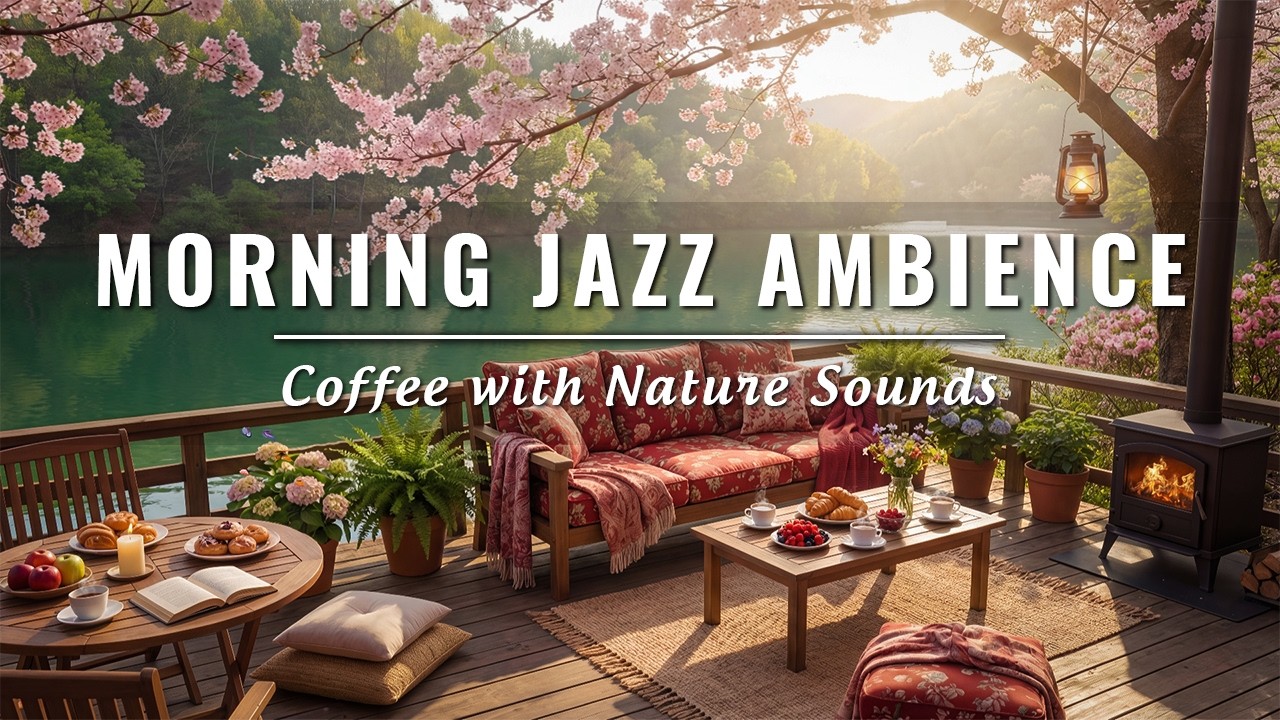 Morning Jazz Ambience ☀️ Relaxing Jazz with Coffee, Bird Sounds, Warm Sunshine to Study & Work