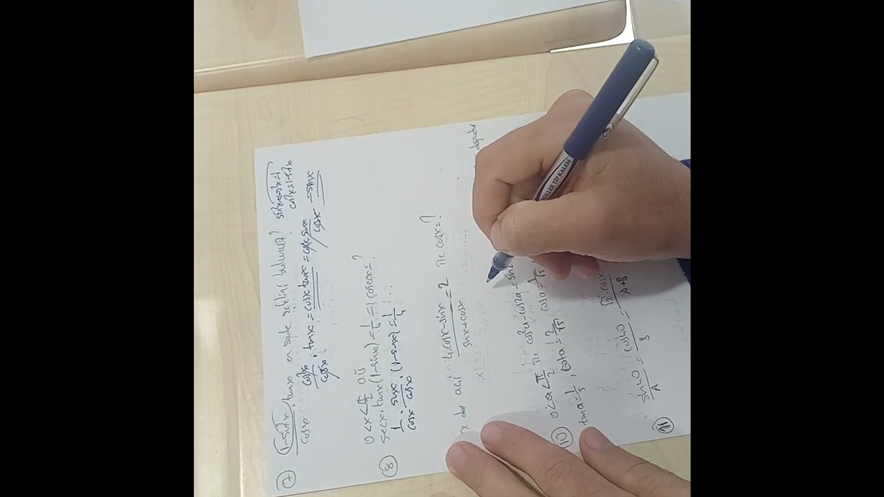 Trigonometri soru çözümü 