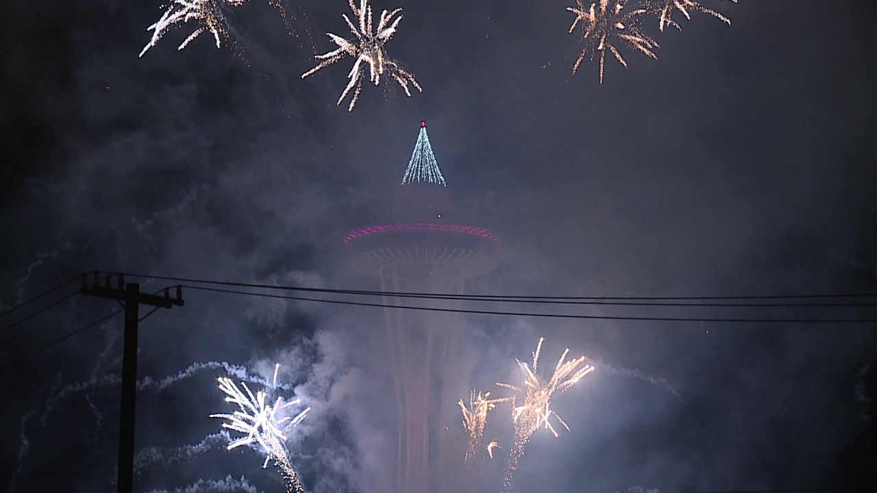 Seattle New Year's fireworks