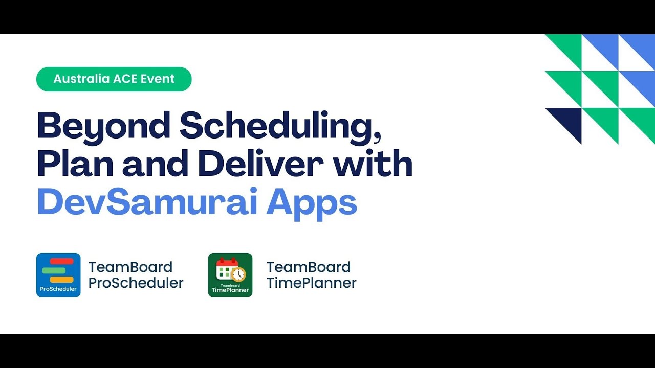 There's an App for That - Beyond Scheduling, Plan and Deliver with DevSamurai Apps