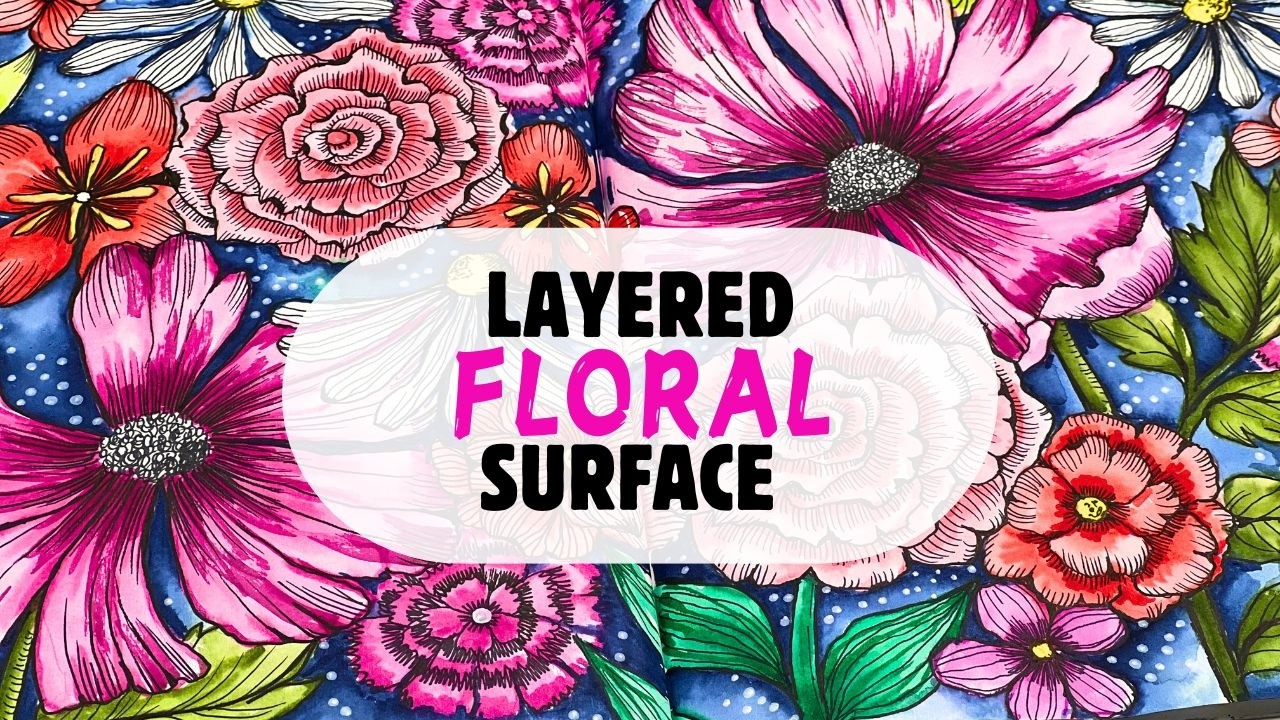layered floral surface