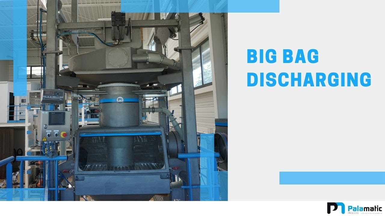 Discharging big bag - Cement big bag - Duopal® - Massage cylinders | Palamatic Process Inc.