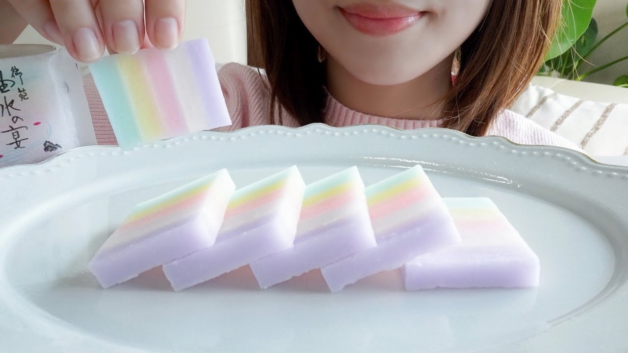 【咀嚼音】シャリシャリ食感がたまらないグラデーションが美しすぎる