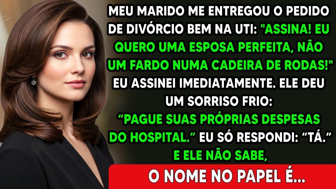 Na UTI, meu marido jogou o divórcio na minha cara… Ele mas não sabia