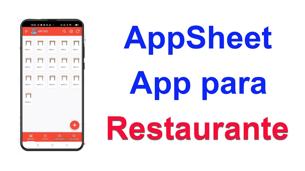 AppSheet  creamos la mejor APP PARA RESTAURANTES