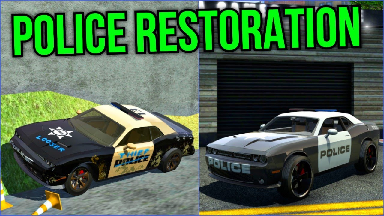 Abandoned Police Car Restoration - Car Simulator 2