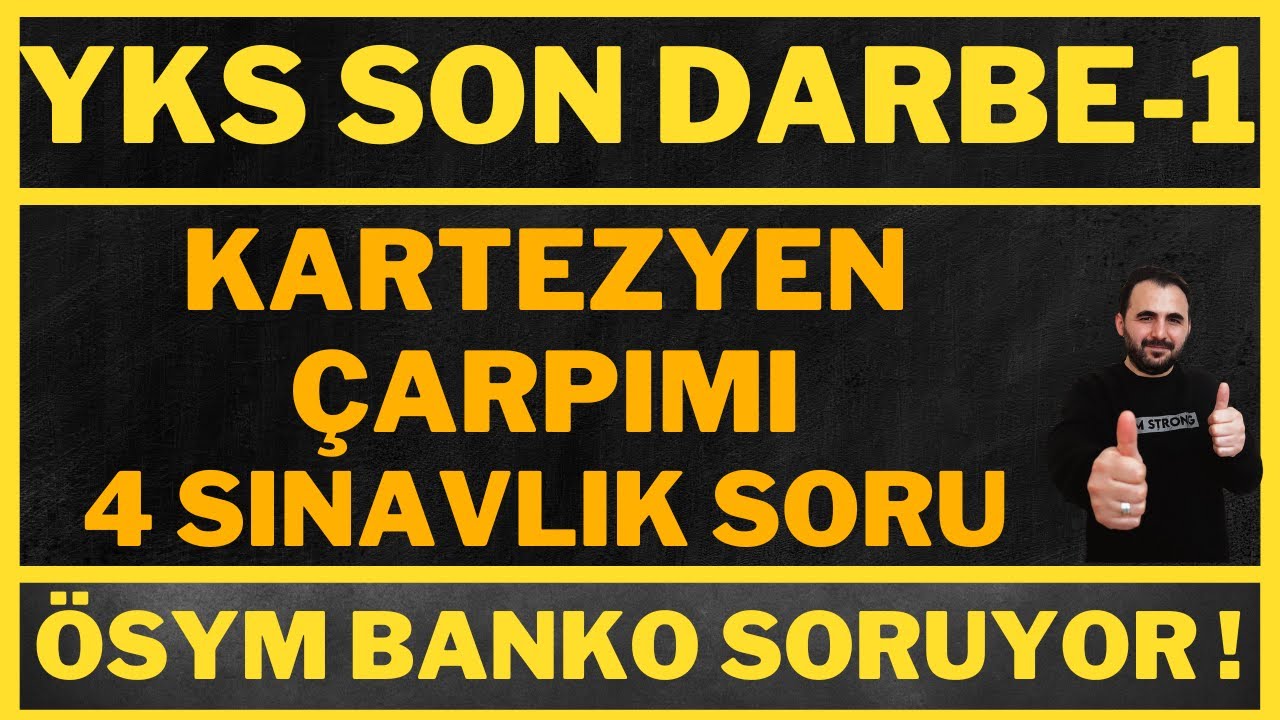 ÖSYM HEP SORUYOR +1 NETİ KAÇIRMA ! Kartezyen Çarpımı SINAVLIK 4 SORU ÖSYM TARZI #ayt #aytsontekrar