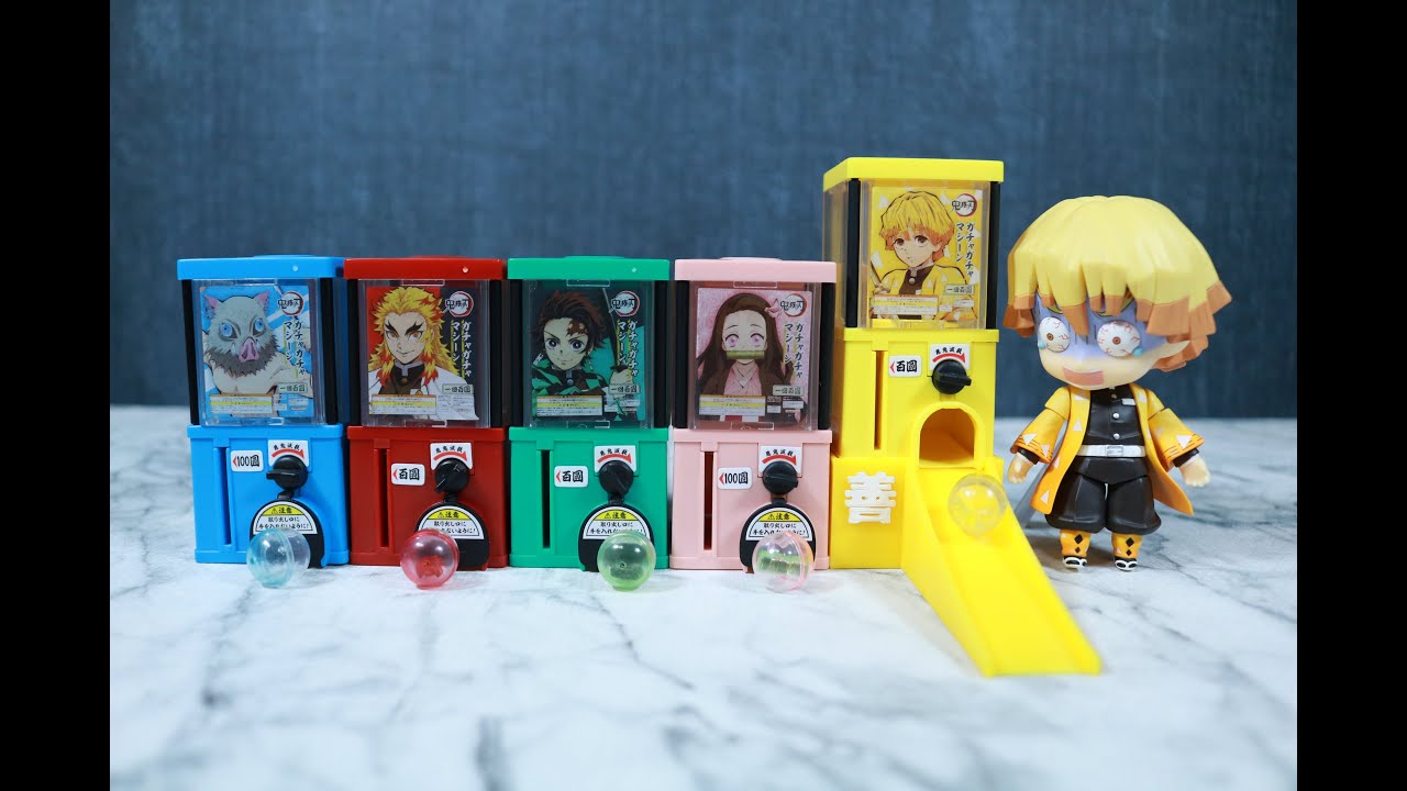小さすぎっ！実際に使える鬼滅の刃のガチャマシーンを集めました【3Dプリンターでねんどろいどアレンジ】【コマ撮り】【ねんどろいど】