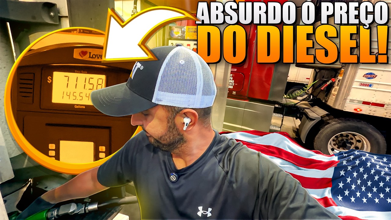 O PREÇO DO DIESEL SUBIU MUITO!! 😡🇺🇸