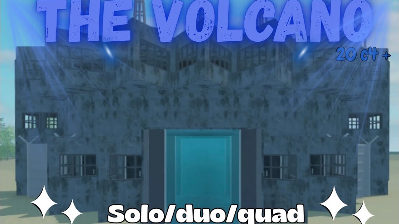 The Volcano | Trident survival V5 base design (Roblox)