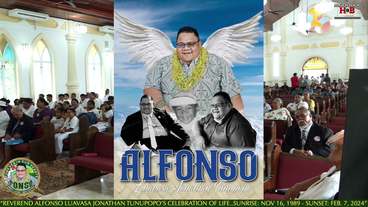 REVEREND ALFONSO LUAVASA TUNUPOPO'S CELEBRATION OF LIFE. DAY#1 (FAMILY SERVICE).AMERICAN SAMOA