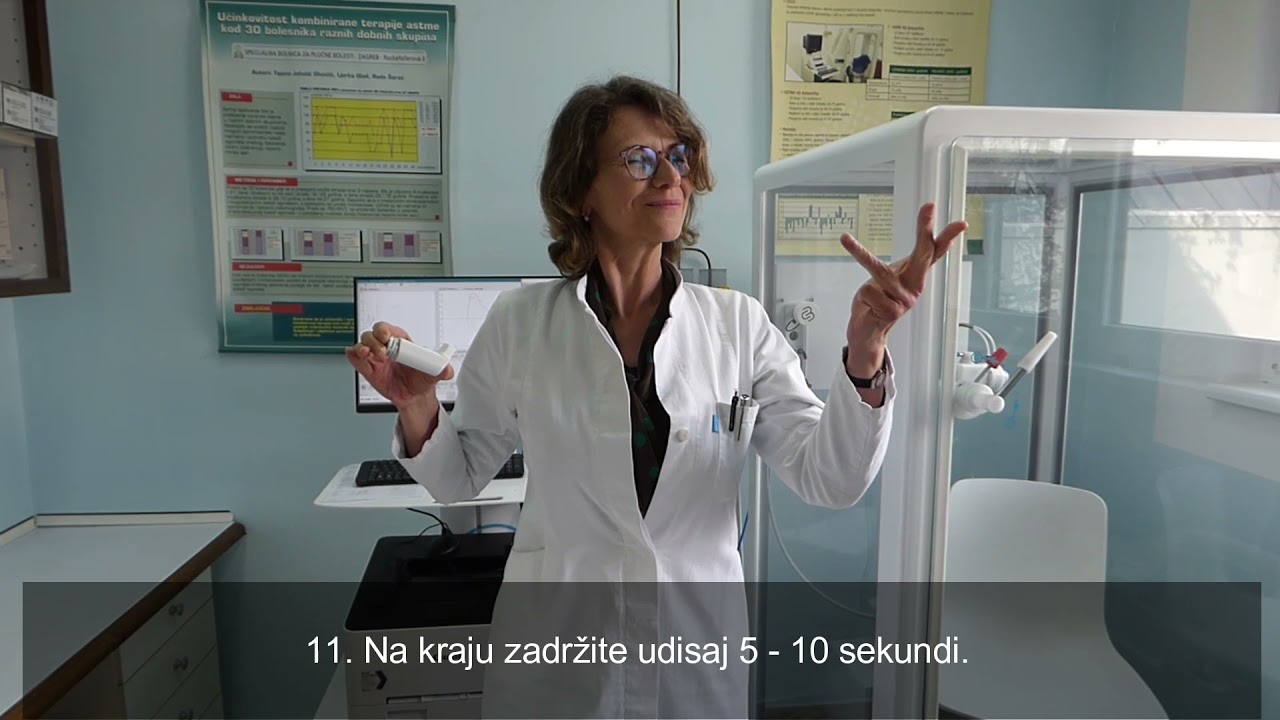 Raspršivač fiksnih doza pMDI - upute za pravilno korištenje