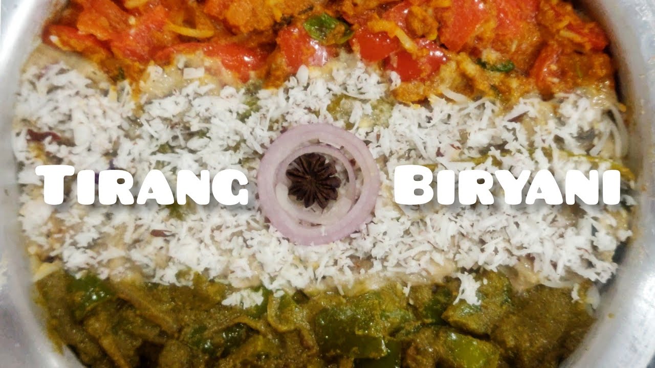 Tri-Color Biryani | Independance Day Special Recipe | Tirang Biryani | Saffron ,White ,Green |
