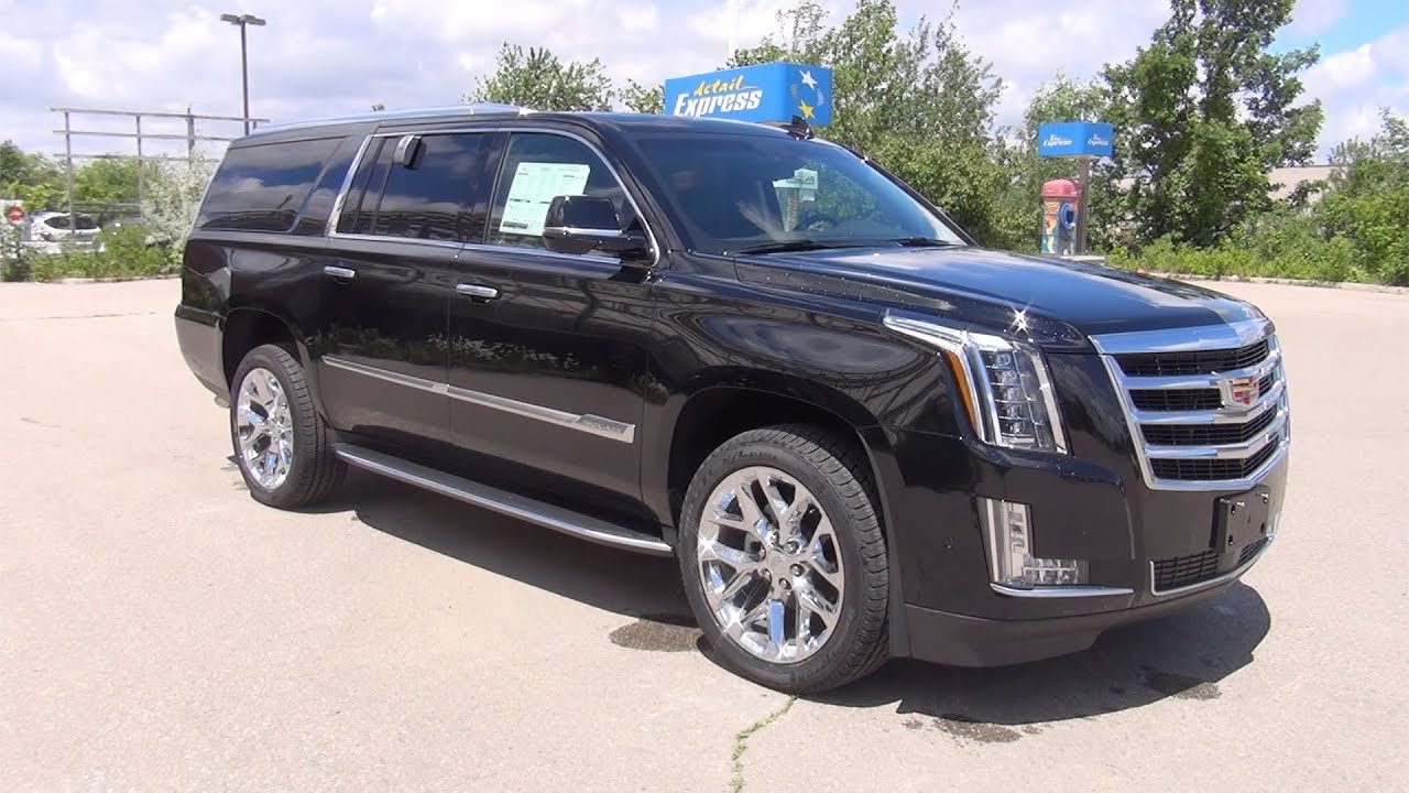 2017 CADILLAC ESCALADE ESV 4WD PREMIUM LUXURY - BLACK RAVEN
