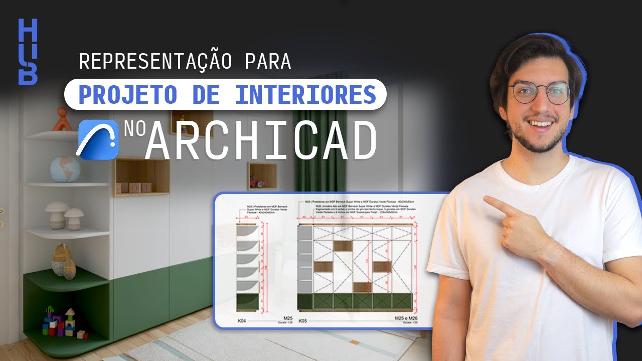 Representação para Projeto de Interiores no Archicad | Hub Prática Criativa