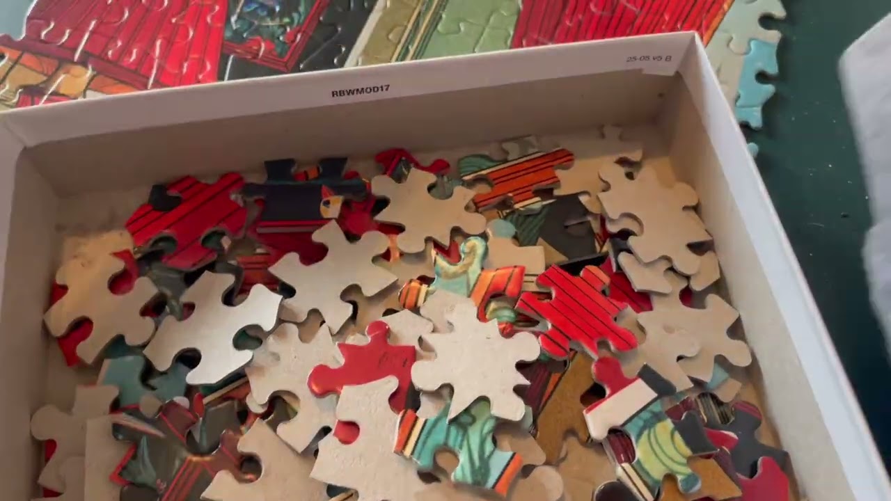 ASMR Taking Apart a Puzzle No Talking | Relaxing Puzzle Sounds