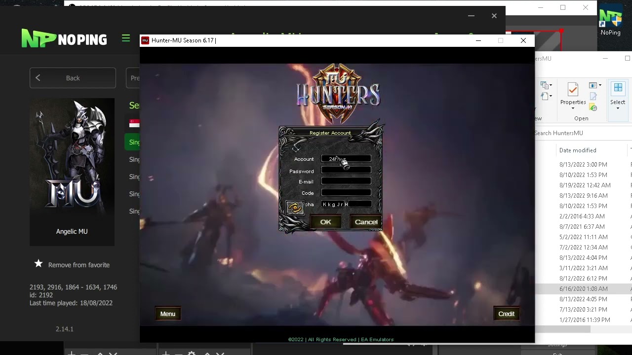 NOPING TRIAL (HUNTERS MU)