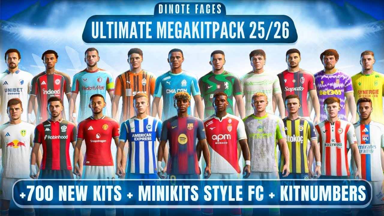 ULTIMATE MEGAKITPACK 25/26 | +700 НОВЫХ ФОРМ ДЛЯ FIFA 16 MOBILE MOD FC 25