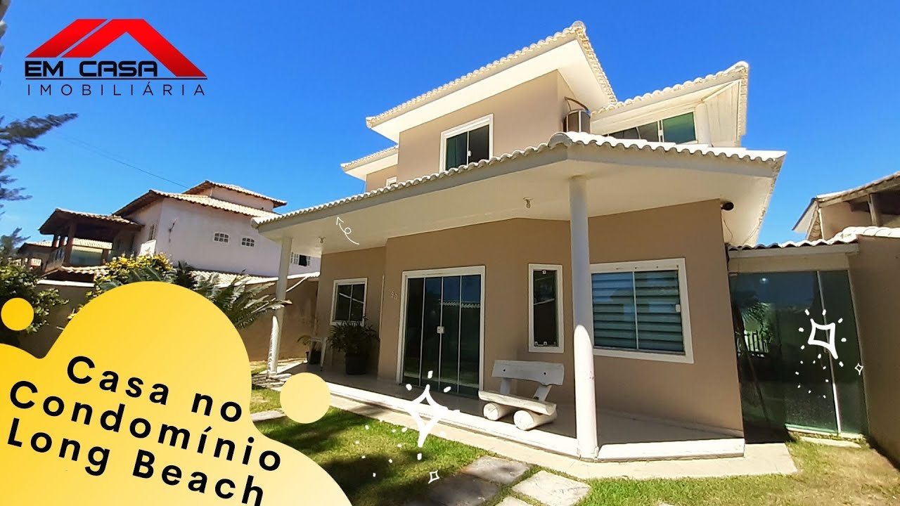 Maravilhosa casa no Condomínio Long Beach - em Unamar - Cabo Frio