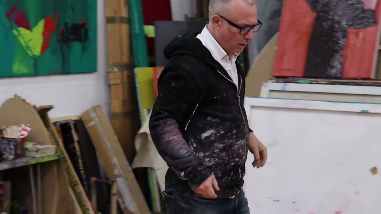 Alexis Harding , London studio 2024 - Luca Tommasi Arte Contemporanea