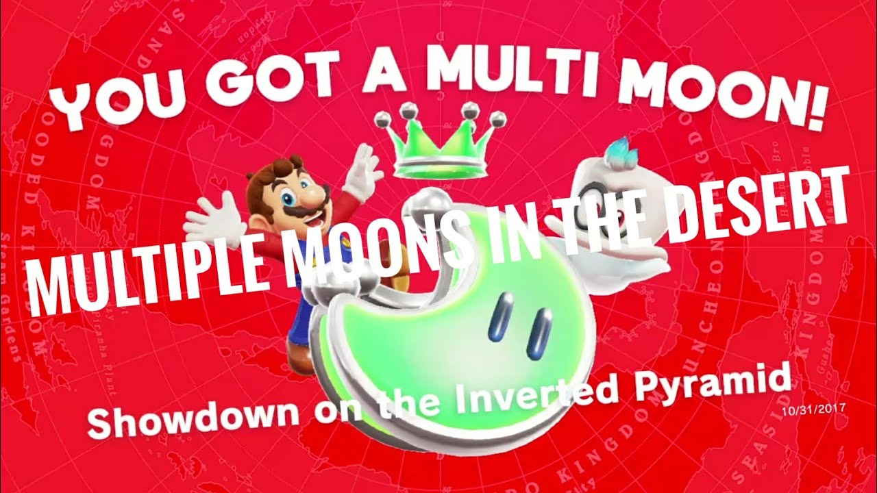 Super Mario Odyssey Multiple Moon's in the Desert