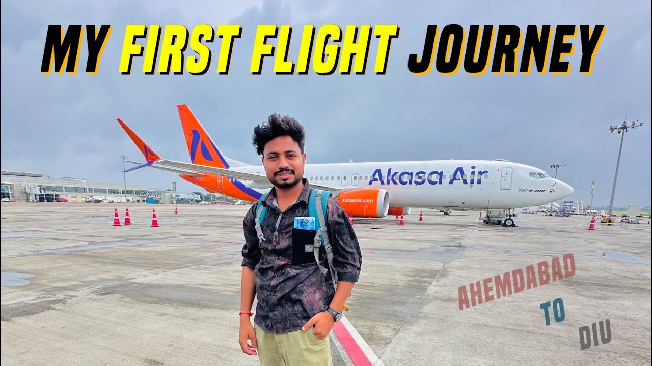 My First Flight Journey ✈️ | Ahemdabad to Diu