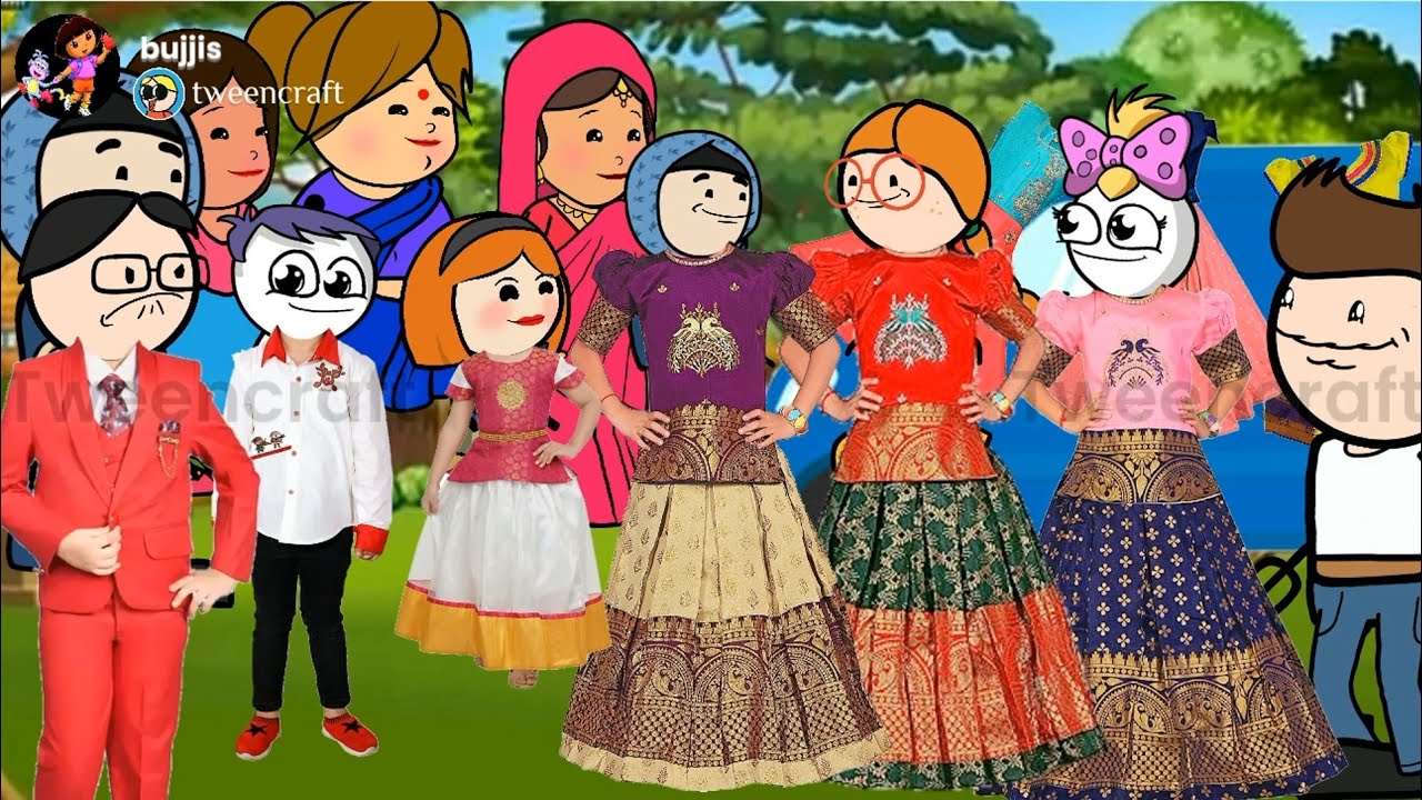 💥பர்த்டே டிரஸ் செலக்ட் பண்ணு டுடே 💃🥻🧥👛💄@bujjicartoon #poomari /#poomaribirthday