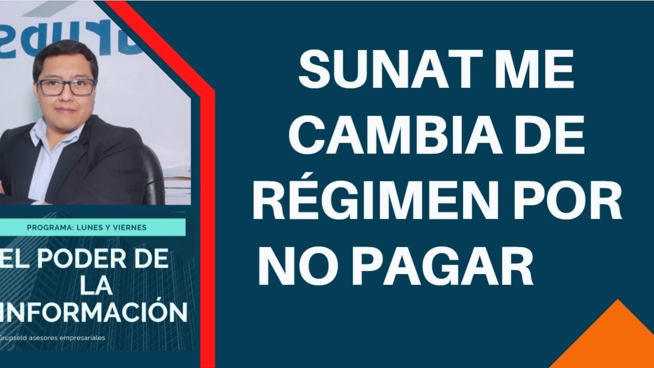🔴SUNAT ME CAMBIA DE REGIMEN POR NO PAGAR DENTRO DEL PLAZO, [ RER SUNAT]