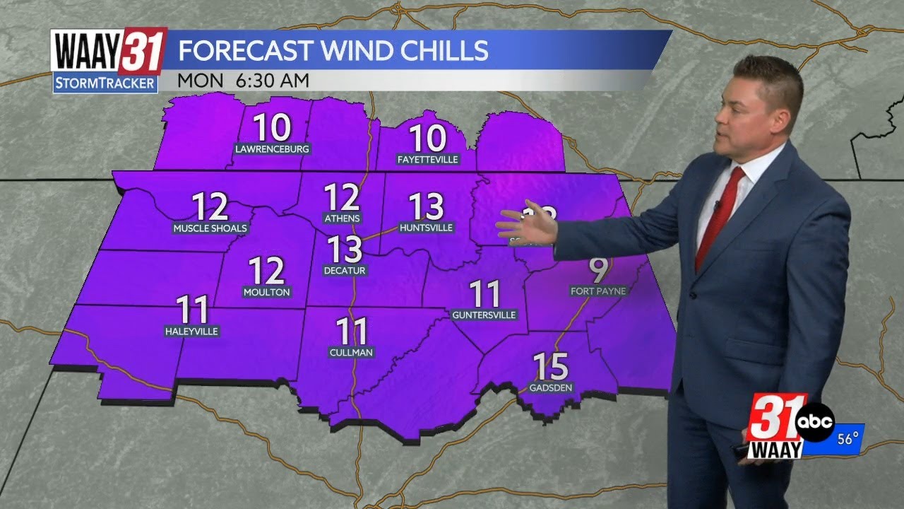 Winter chill returns to north Alabama by early next week