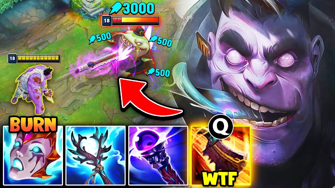 Dr. Mundo but I throw Magic Cleavers that deal 60% of your health (HILARIOUS AP BUILD)