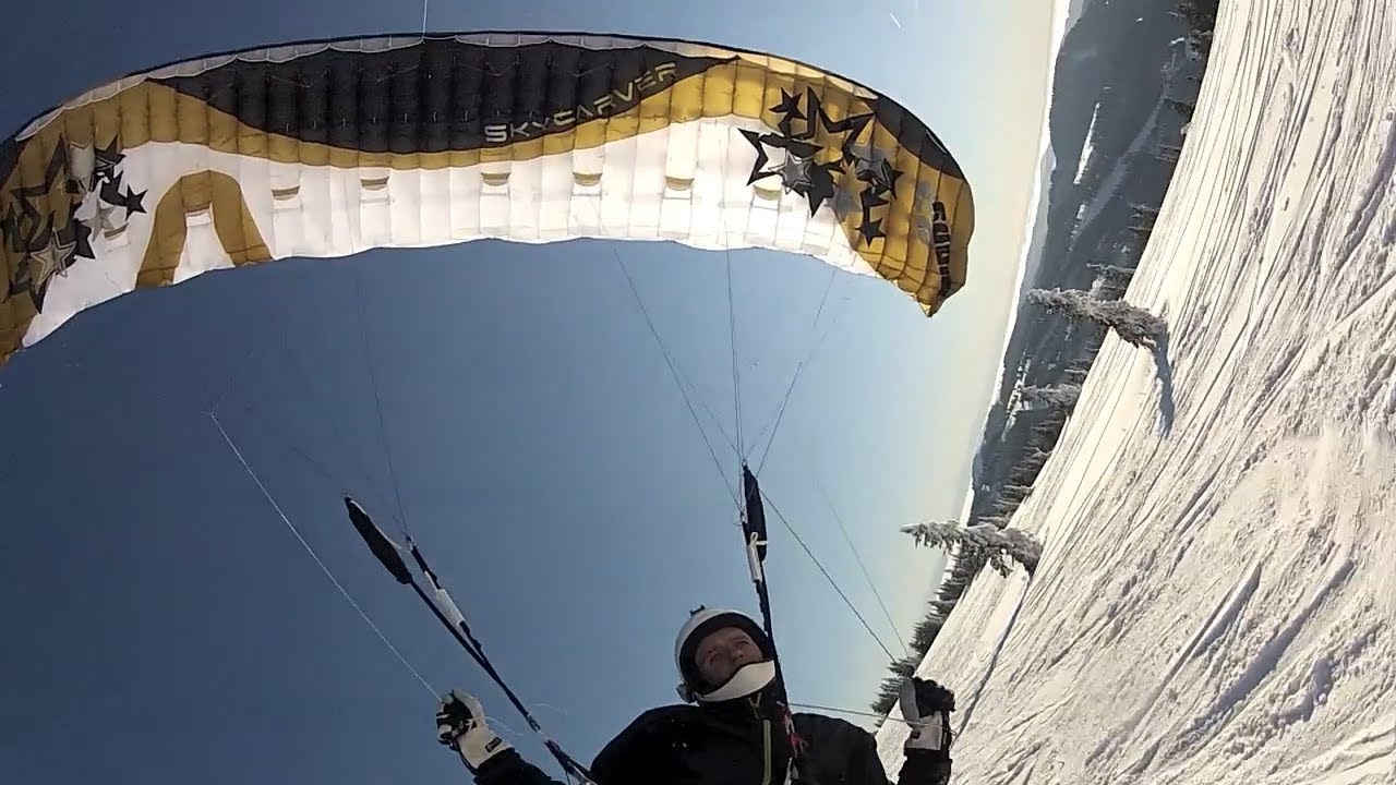 Flare Moustache Snowkiting (Prototyp 2012).