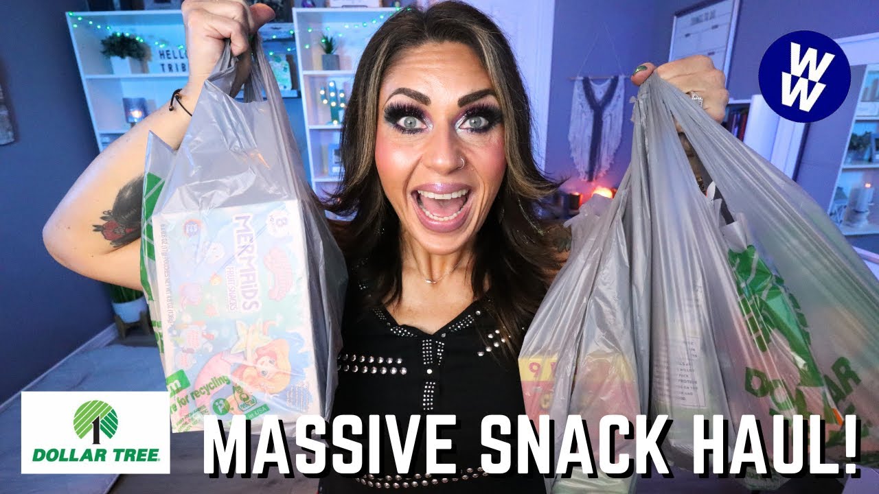 HUGE WW DOLLAR TREE SNACK HAUL & TASTE TEST - POINTS & CALORIES INCLUDED - WEIGHT WATCHERS!