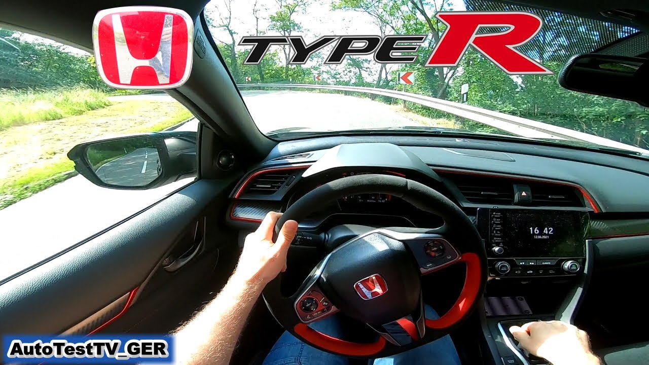 Honda Civic Type R Sportline | POV FAST DRIVE | UPHILL | JAPAN Power Car | 320 HP | AutoTestTV_GER