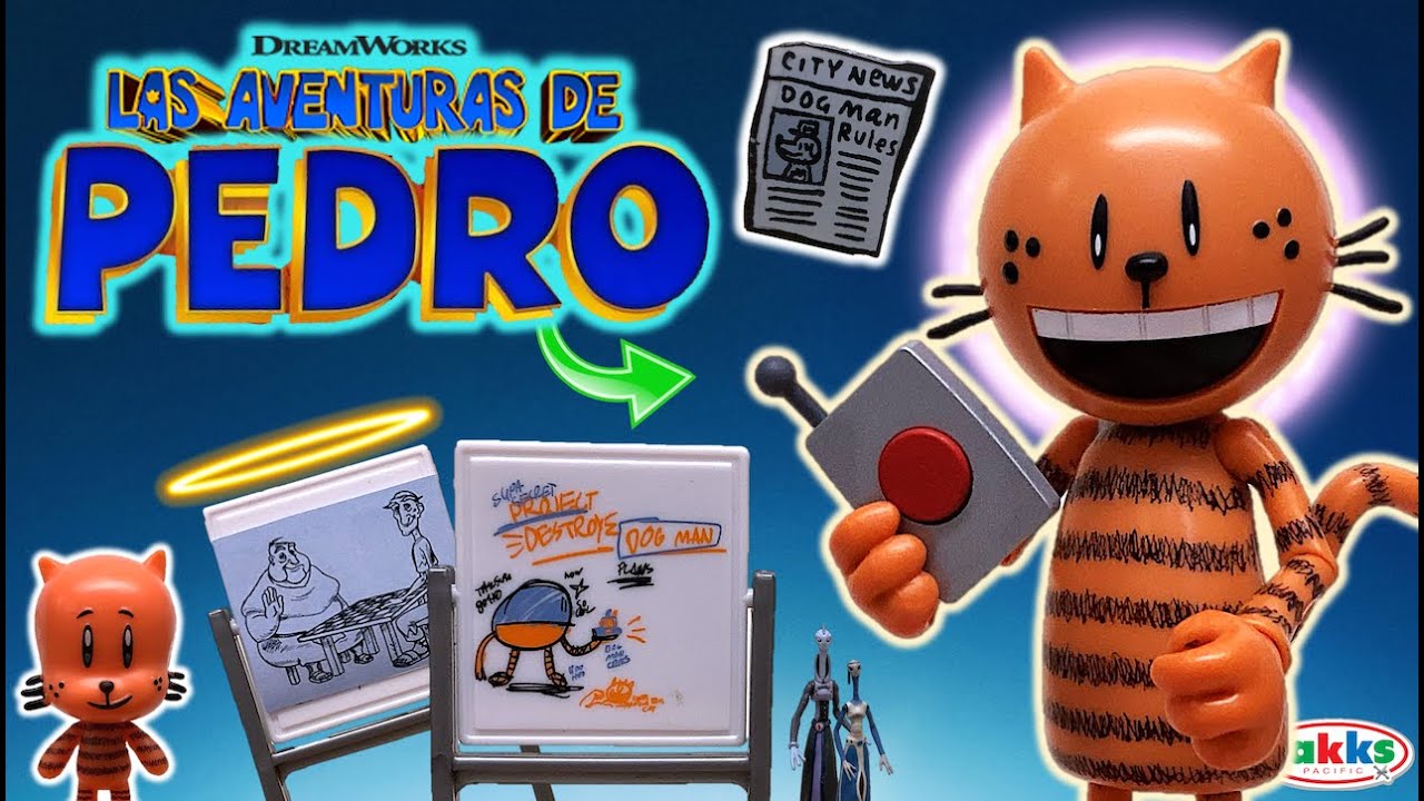 Las Aventuras de PEDRO el GATO - DOG MAN | Reseña de Figura Deluxe con Accesorios - TOY SHOTS (2025)