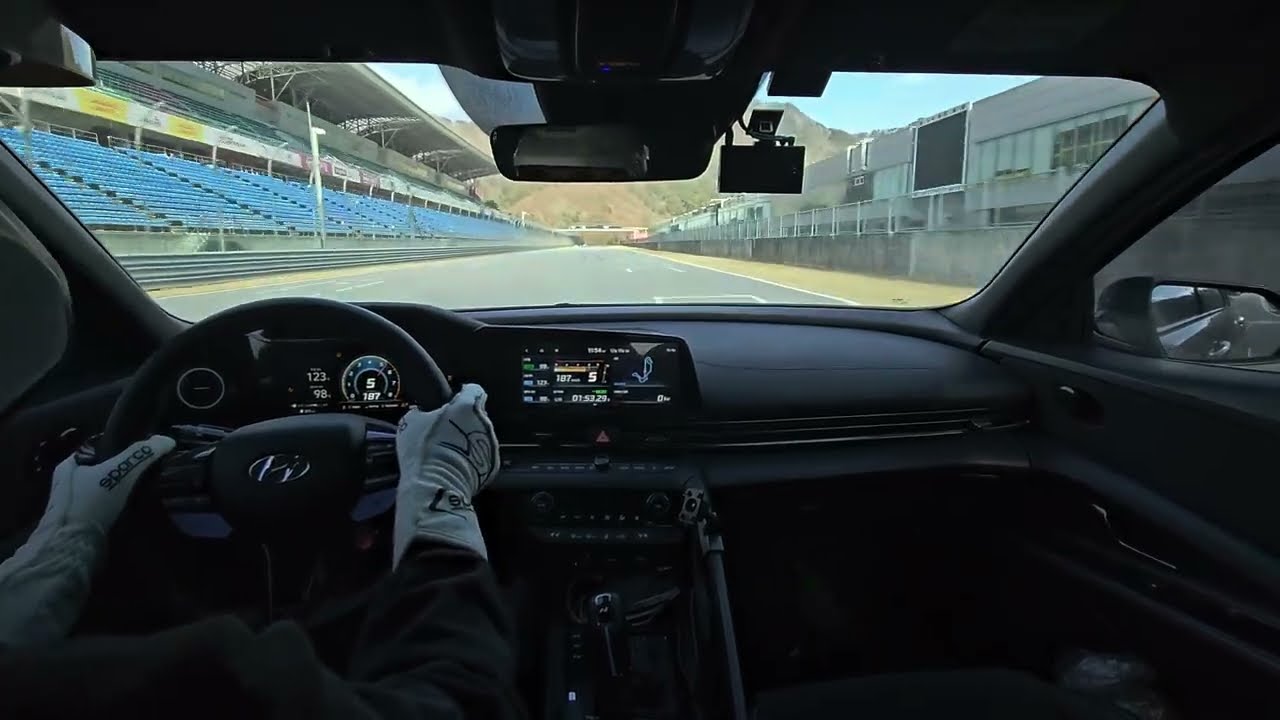 친구 차 타보기 / 아반떼 N DCT (CN7N) / 인제 스피디움 1:53.38