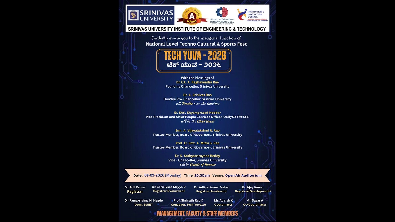 SRINIVAS UNIVERSITY 