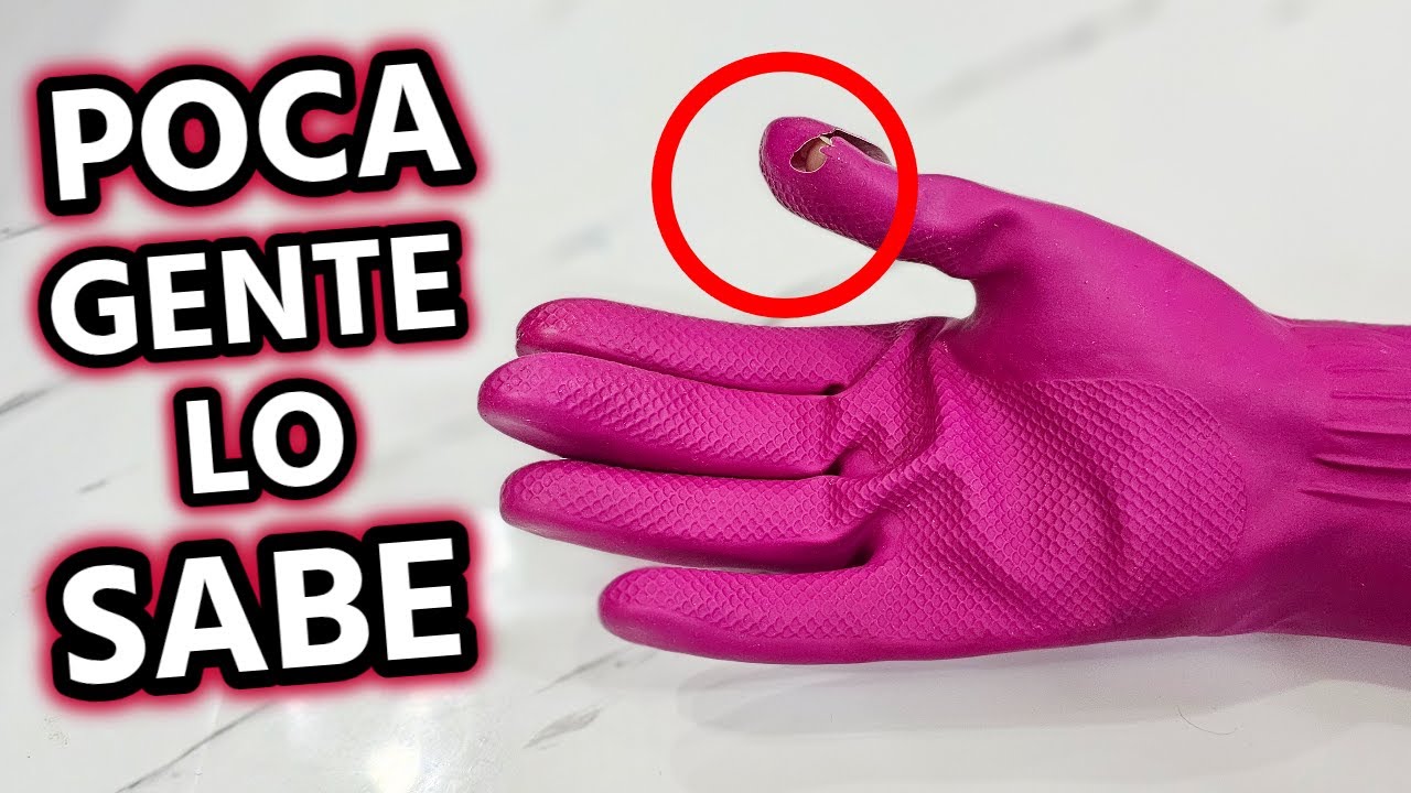 NO volverás a Tirar Tu GUANTE de Limpieza ROTO a la basura Después de VER ESTO