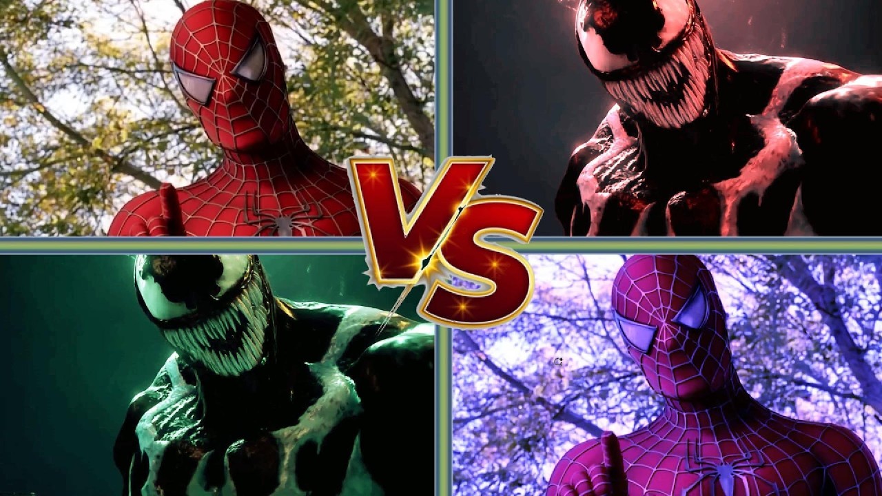 4 SPIDERMAN 🆚 4 VENOM 🆚 4-COLORS 🆚 4-COFFINDANCE REMIX - Tiles Hop Challenge 🎸🎹