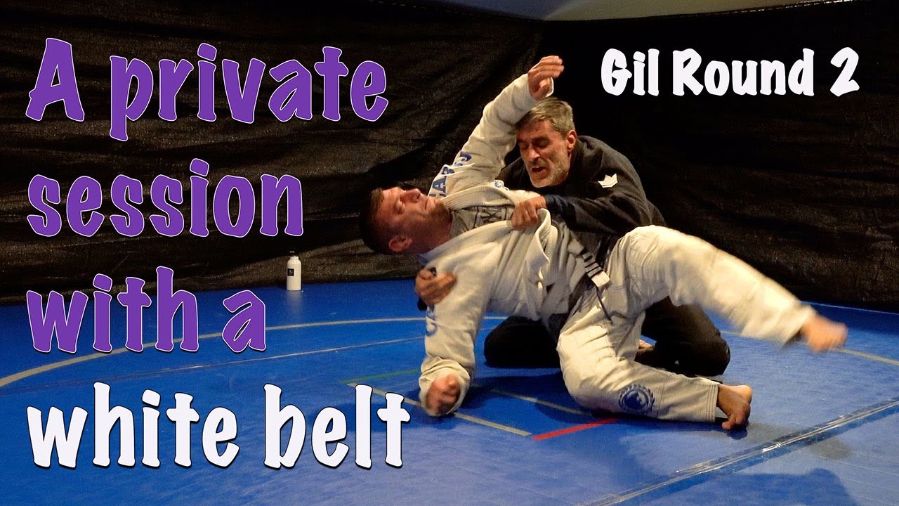 A private session with a white belt