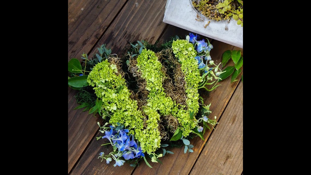How to Make a Fresh Flower Letter Initial - Floral Monogram Letters