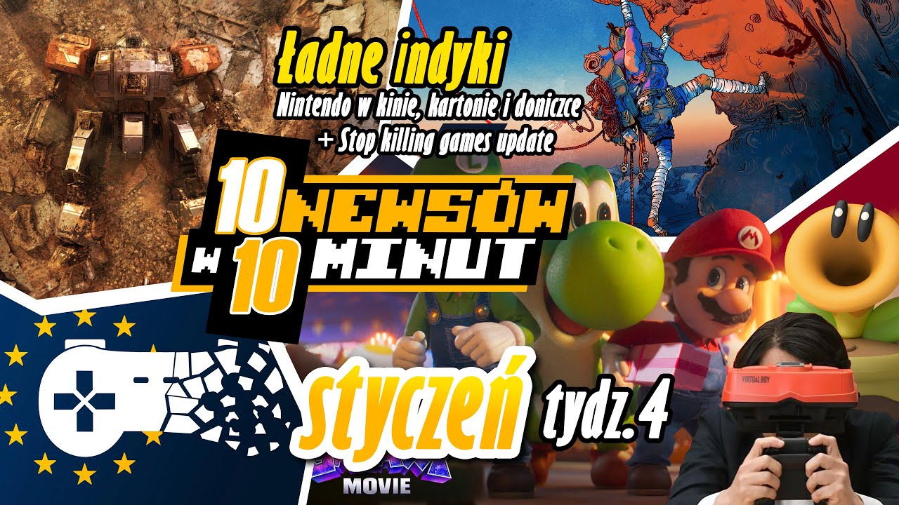 Ładne indyki, Nintendo w kinie i doniczce oraz stop killing games @bestgamenewspl styczeń 4 tydz.