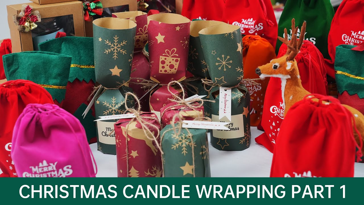 Packaging Christmas candles【Part 1】【Christmas gift ideas】Creative Candle Wrapping