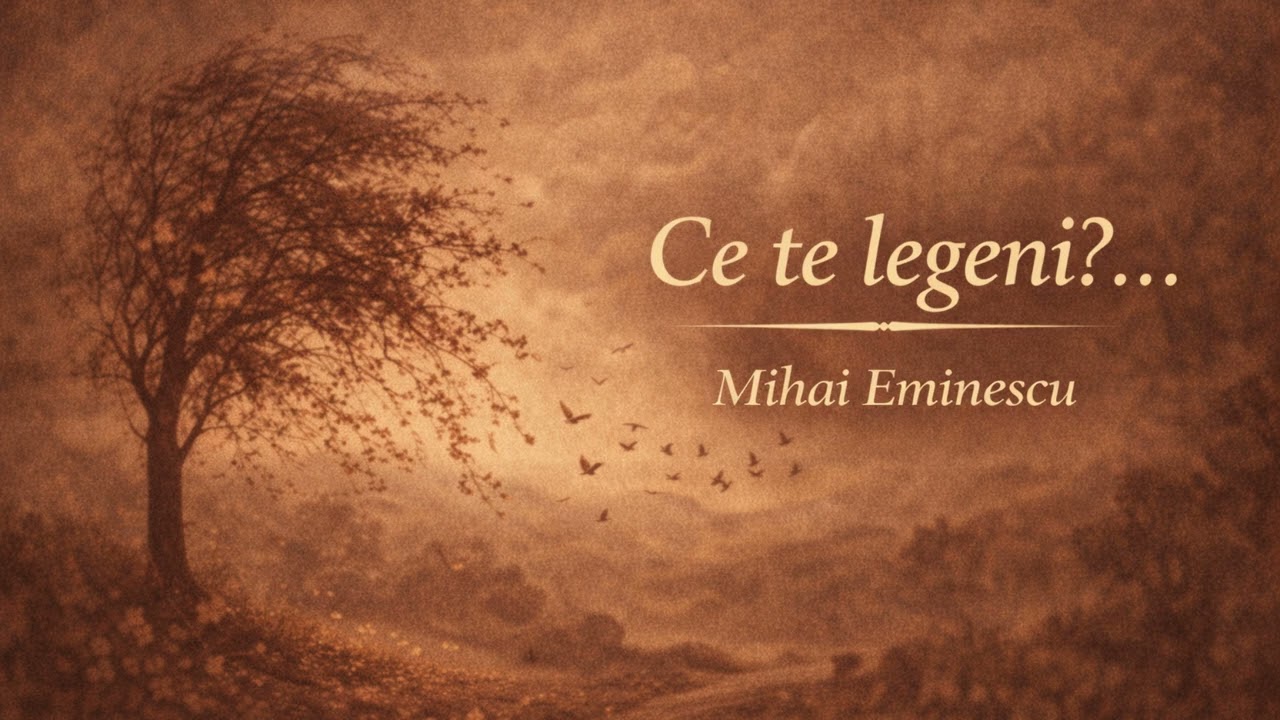 Ce te legeni?… – Mihai Eminescu | poezie cântată
