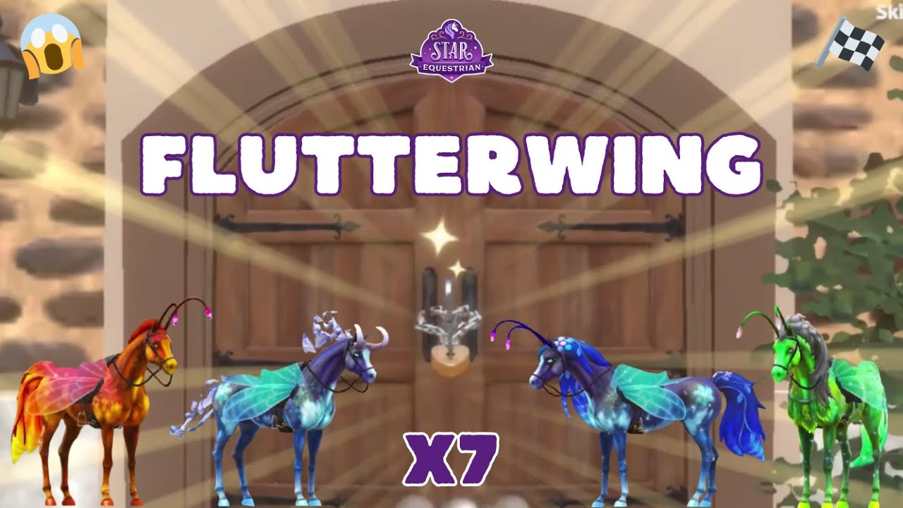 FLUTTERWING EDITION 🦋 7 Pulls ✨ Breeding Showcase 🤩 Racing 3 traits 😱 Star equestrian [46]