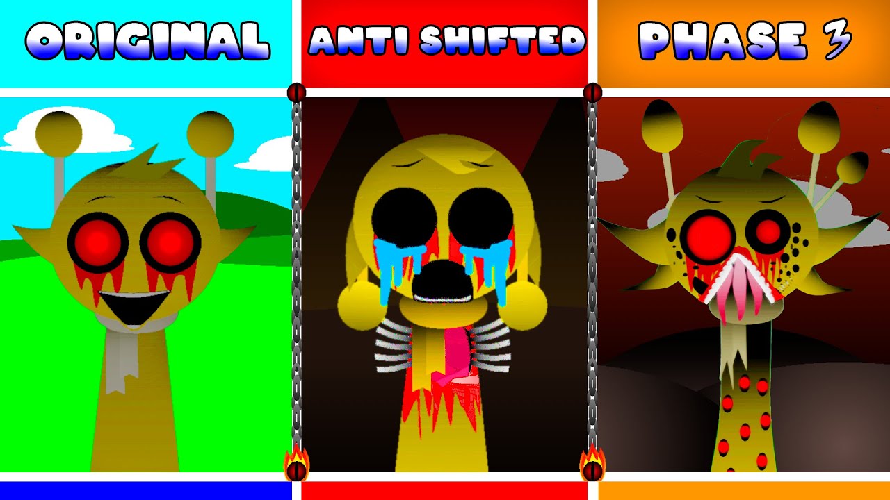 Original vs Phase 3 vs Anti Shifted | Sprunke Betters And Loses #sprunkimod #sprunki #sprunkihorror