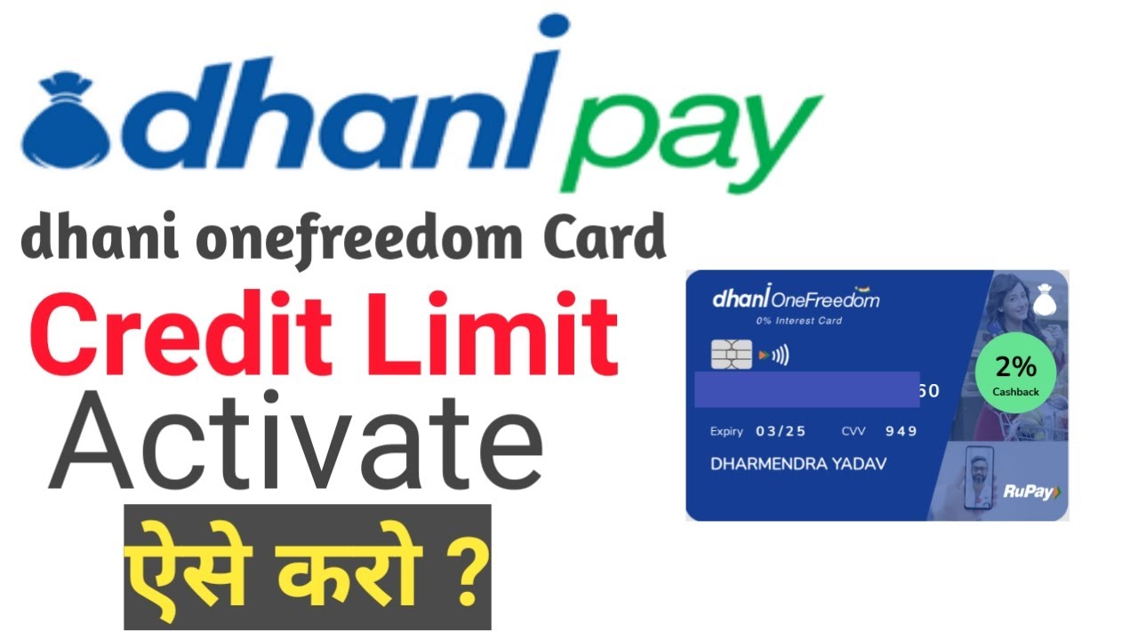 How to apply Dhani onefreedom Credit Card | Activated Dhani onefreedom Card | Banking points |