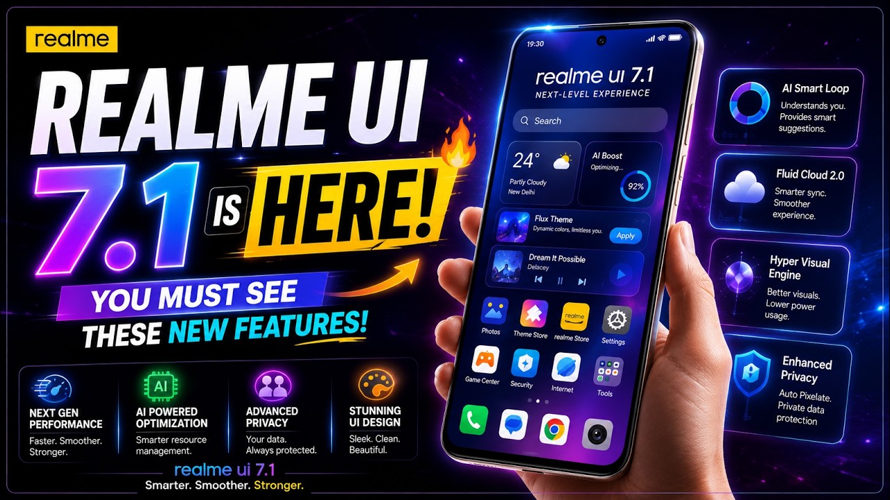Realme UI 7.1 is HERE 🔥 You MUST See These New Features!
